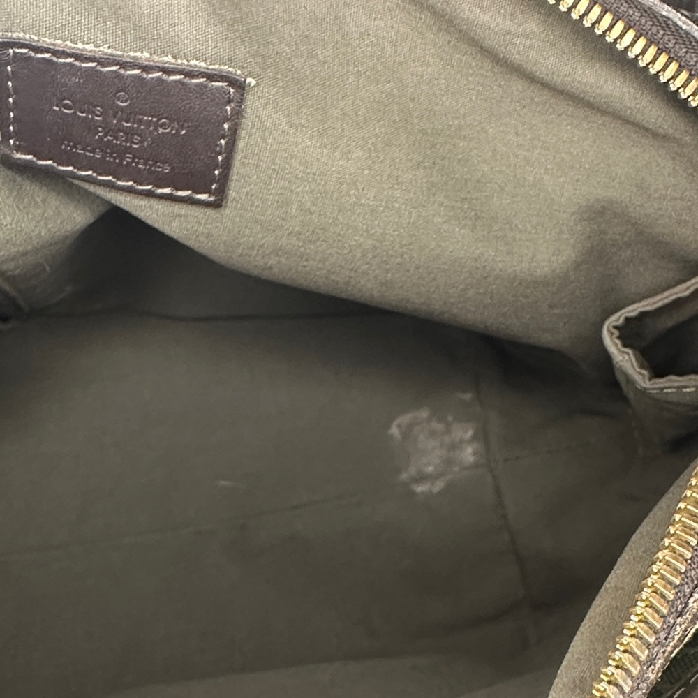 Louis Vuitton Croisette Marina PM Khaki Mini Lin Canvas Satchel - Picture 12 of 16